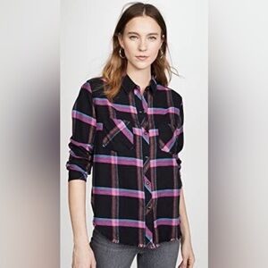 RAILS Leo Plaid Snap Front Flannel Shirt